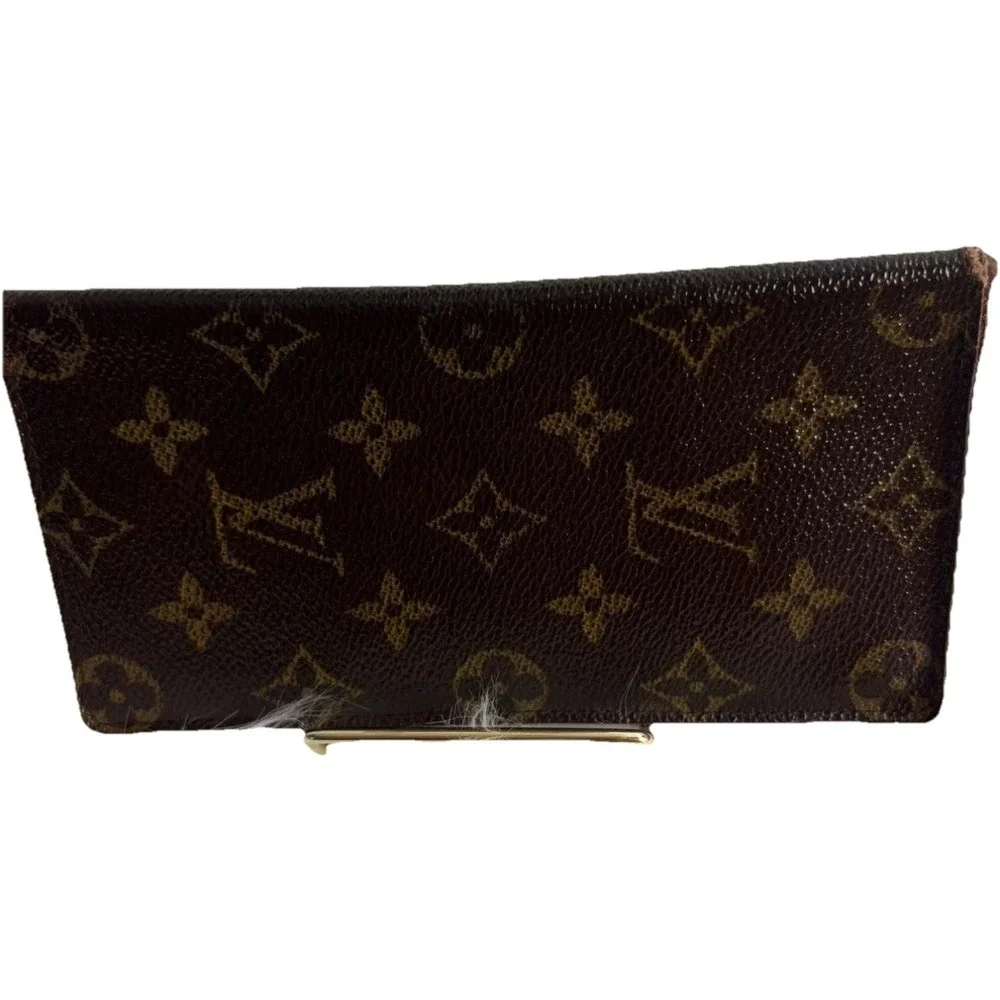 Louis‎ Vuitton Portefeuille Brazza Long Wallet Monogram Canvas Brown France